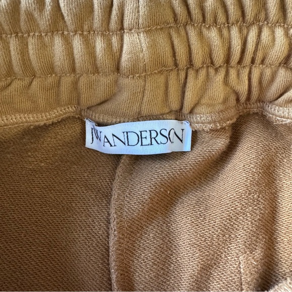 JW Anderson Wide Leg Contrast Stitch Track Pant French Terry in tobacco Sz Small - Picture 15 of 16